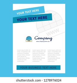 Internet Title Page Design for Company profile ,annual report, presentations, leaflet, Brochure Vector Background