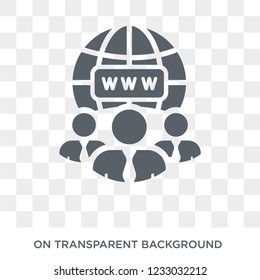 Internet Traffic icon. Trendy flat vector Internet Traffic icon on transparent background from Technology collection. 