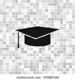 Internet training icon, vector illustration. Flat design style
