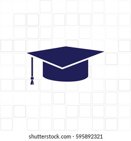 Internet training icon, vector illustration. Flat design style