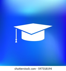 Internet training icon, vector illustration. Flat design style