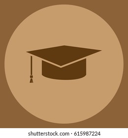 Internet training icon, vector illustration. Flat design style