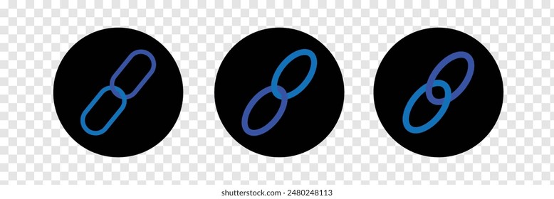 Internet URL or webpage URL link icons set. Link, external link, database, icon set. URL icons. Wireless and wifi icon. Wi-fi signal symbol. Link icon. Eps 10.