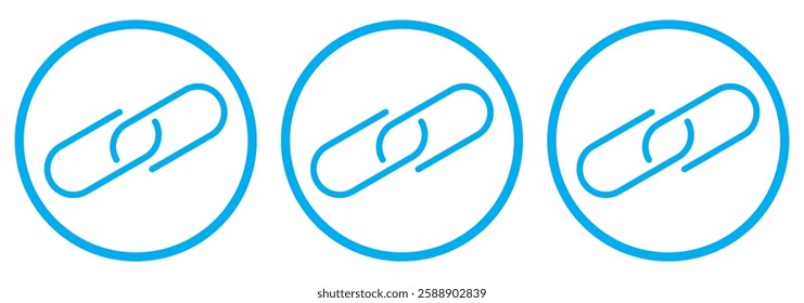 Internet URL or webpage url link icons set. Link, share link, external link, database, icon set. URL icons. Wireless and wifi icon. Wi-fi signal symbol