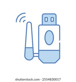 Internet Usb vector icon stock illustration