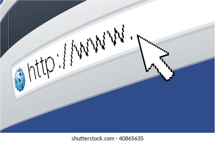 Internet. Vector background.