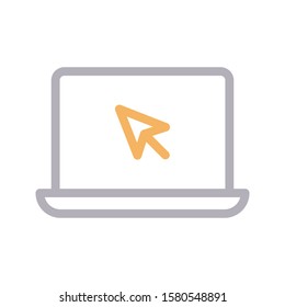 internet vector color line icon 