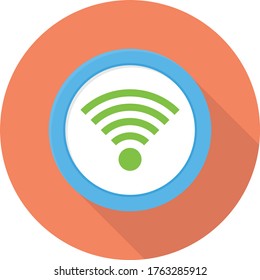 icono de color plano vectorial de Internet  