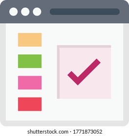 internet vector flat color icon 