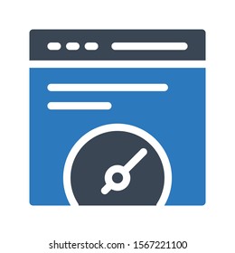 internet vector glyph colour icon 