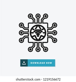 Internet vector icon