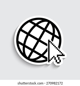 Internet  - vector icon