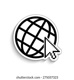 Internet  - vector icon