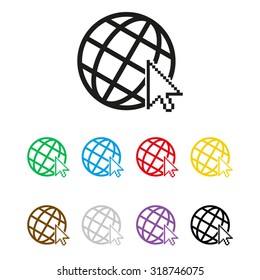 Internet   - vector icon