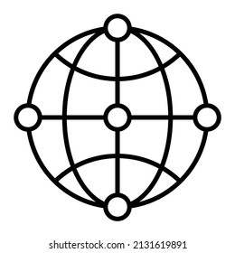 Icono de vector de Internet. Se puede usar para imprimir, móviles y aplicaciones web.