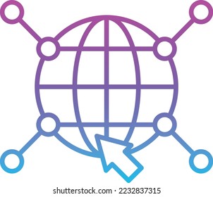 Icono de vector de Internet. Se puede usar para imprimir, móviles y aplicaciones web.