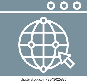 Icono de vector de Internet. Se puede usar para imprimir, móviles y aplicaciones web.