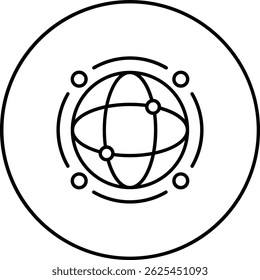 Internet-Vektorsymbol. Kann für Druck-, Mobil- und Web-Anwendungen verwendet werden.