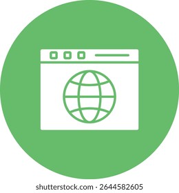 Ícone de vetor da Internet. Pode ser usado para impressão, aplicativos móveis e da Web.