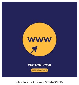 Internet Vector Icon Illustration