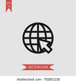 Internet vector icon illustration symbol