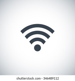 internet vector icon. Isolated minimal single flat icon. Line vector icon for websites and mobile minimalistic flat design. wireless internet symbol