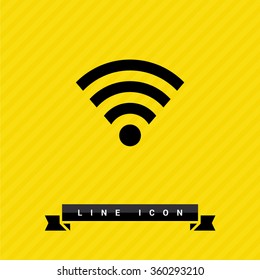 internet vector icon. Isolated minimal single flat icon. Router line vector icon for websites and mobile minimalistic flat design. wireless internet symbol