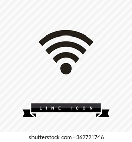 internet vector icon. Isolated minimal single flat icon. Router line vector icon for websites and mobile minimalistic flat design. wireless internet symbol