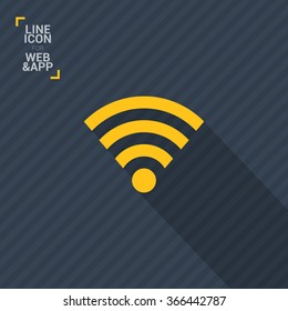 internet vector icon. Isolated minimal single flat icon. Router line vector icon for websites and mobile minimalistic flat design. wireless internet symbol