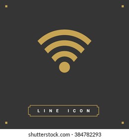 internet vector icon. Isolated minimal single flat icon. Router line vector icon for websites and mobile minimalistic flat design. wireless internet symbol
