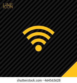 internet vector icon. Isolated minimal single flat icon. Router line vector icon for websites and mobile minimalistic flat design. wireless internet symbol