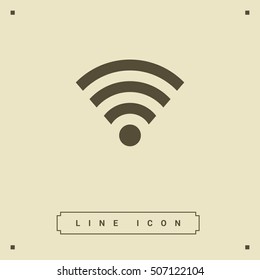 internet vector icon. Isolated minimal single flat icon. Router line vector icon for websites and mobile minimalistic flat design. wireless internet symbol