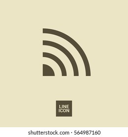 internet vector icon. Isolated minimal single flat icon. Router line vector icon for websites and mobile minimalistic flat design. wireless internet symbol