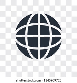 Internet vector icon isolated on transparent background, Internet logo concept
