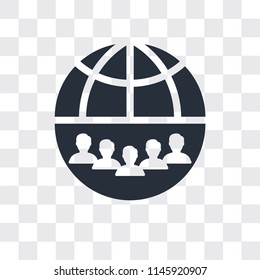 Internet vector icon isolated on transparent background, Internet logo concept