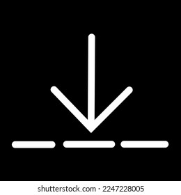 internet vector icon isolated on black background, vector illustration, vector art 