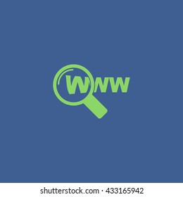 Internet - vector icon. Modern design flat style