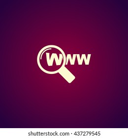 Internet - vector icon. Modern design flat style