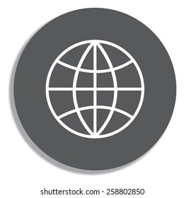 Internet - vector icon on a grey background