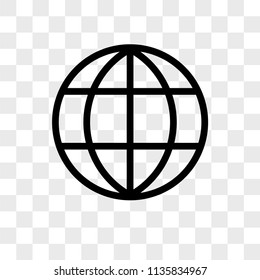 Internet vector icon on transparent background, Internet icon