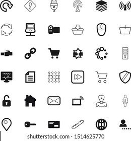 internet vector icon set such as: sound, medical, member, check, earth, health, sync, arms, shield, music, gps, mouse, manager, padlock, electric, hyperlink, pin, pictogram, chip, strength, simbol