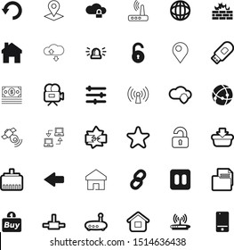 internet vector icon set such as: phone, ethernet, reload, equalizer, road, camera, siren, picture, box, emergency, celebration, projector, position, around, shield, pause, responsive, grocery, way