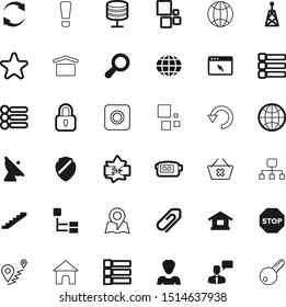 internet vector icon set such as: motion, satellite, silver, private, application, celebration, risk, reel, shiny, architecture, stair, accessory, device, store, padlock, favorite, remove, step