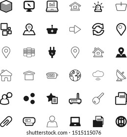 internet vector icon set such as: management, attach, share, progress, dish, gateway, merchandise, vip, integrated, now, safe, idea, refresh, electric, broadband, upload, adwords, cable, speak