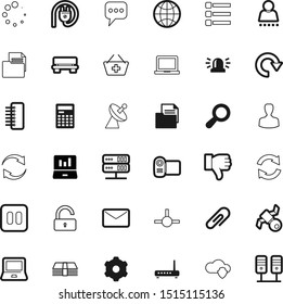 internet vector icon set such as: dislike, contact, padlock, payment, head, cinema, address, banking, discussion, photo, e-mail, balloon, alarm, messenger, vote, comment, suit, profession, outdoors