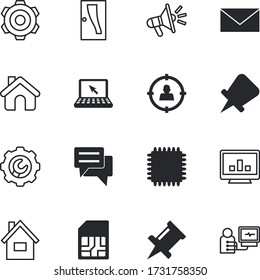internet vector icon set such as: documents, paper, circle, diagnostics, receive, speaker, skeleton, abstract, goal, call, files, development, dialog, e-mail, brain, target, mobility, card, lock