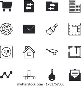internet vector icon set such as: reminder, pie, tack, circuit, delivery, cpu, vertical, empty, global, chip, deadline, green, emblem, time, brain, watch, graph, cart, upgrade, image, pointing