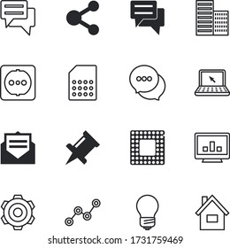 internet vector icon set such as: microchip, email, minute, transfer, cpu, letter, management, wireless, closeup, key, keyboard, blue, keyhole, tech, memory, messages, elements, arrow, circuit, alarm