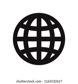 Internet vector icon. Web, globe symbol