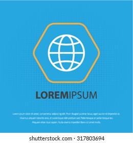 Internet vector icon for web and mobile